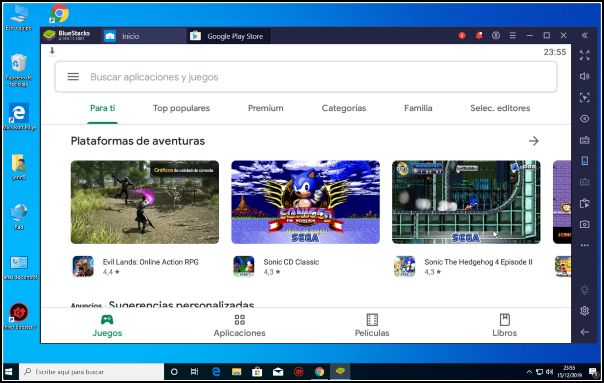 play store on windows 10